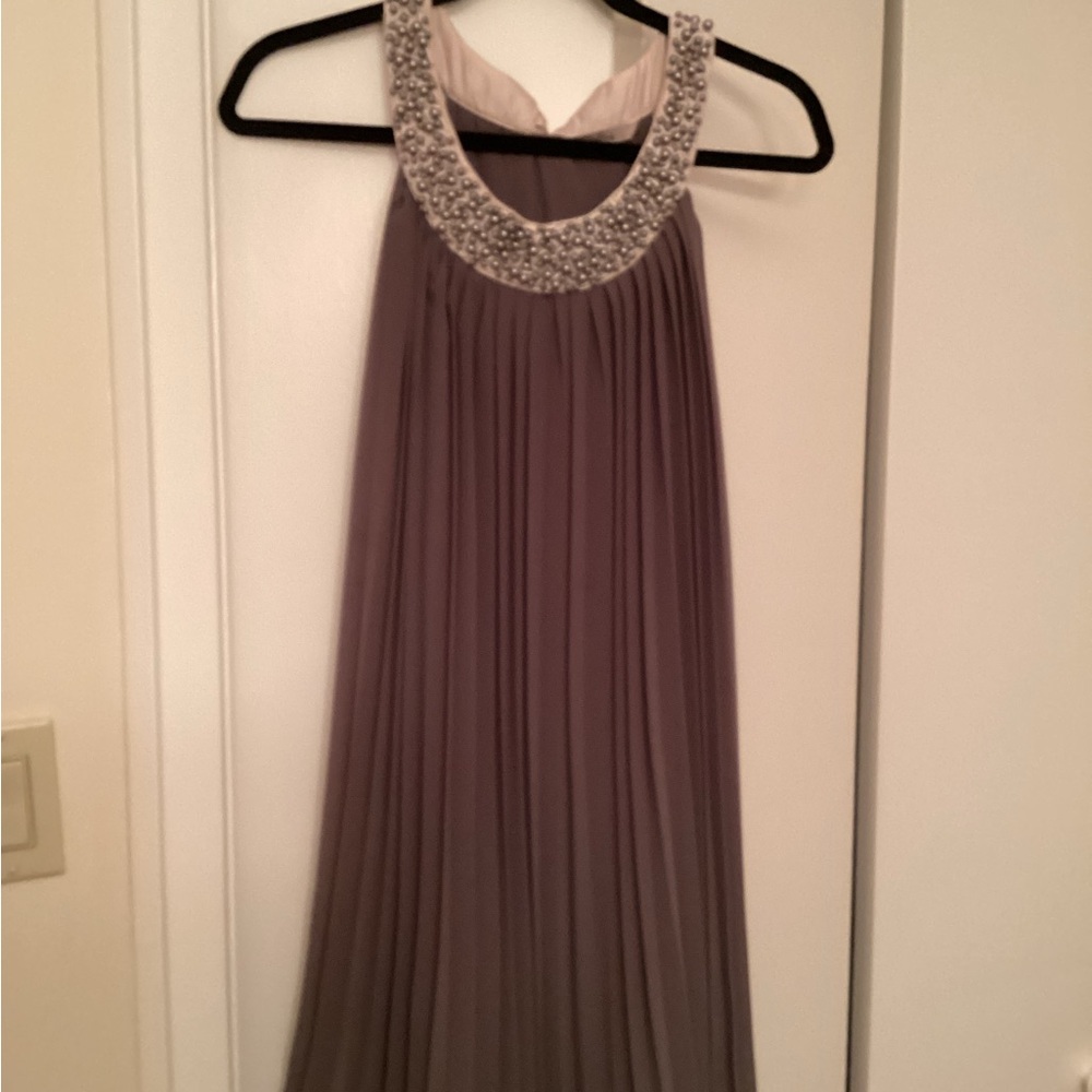 Elegant Beaded Neckline Dress